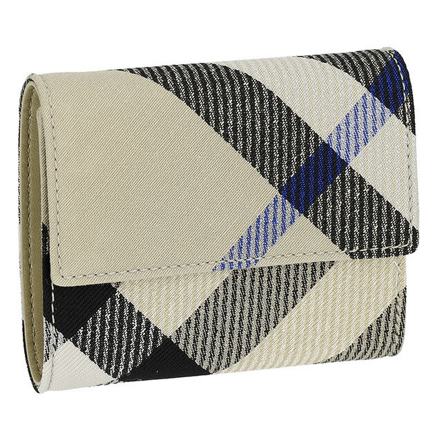 バ−バリ− 三つ折り財布 メンズ ブランド BURBERRY チェック 8086005 ベージュ 8086005