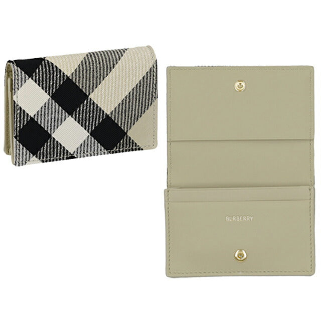 バ−バリ− 名刺入れ メンズ ブランド BURBERRY チェック 8086009 ベージュ 8086009