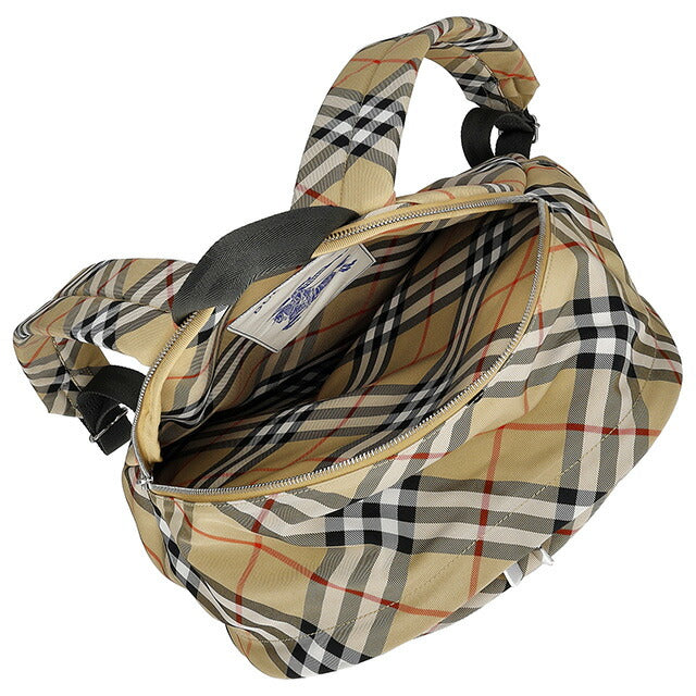 バ−バリ− リュック メンズ ブランド BURBERRY チェック 8091312 ベージュ 8091312