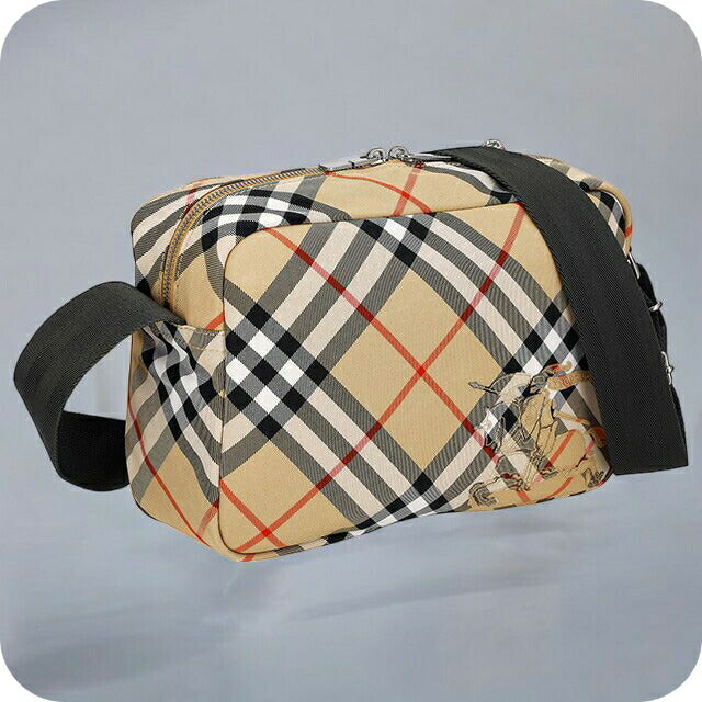 バ−バリ− ショルダーバッグ メンズ ブランド BURBERRY チェック 8091320 ベージュ 8091320