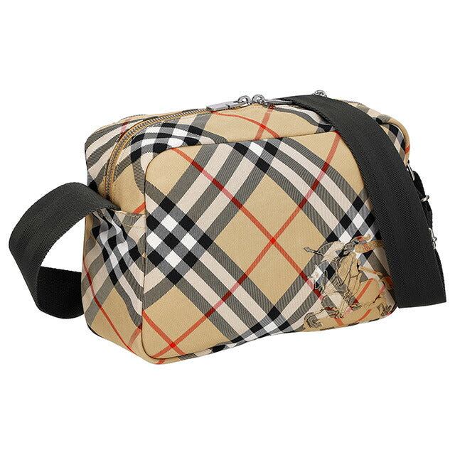 バ−バリ− ショルダーバッグ メンズ ブランド BURBERRY チェック 8091320 ベージュ 8091320