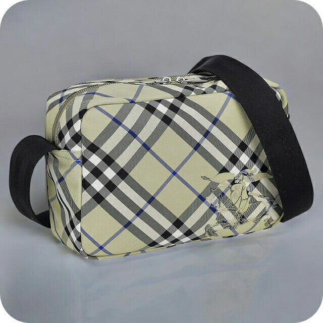 バ−バリ− ショルダーバッグ メンズ ブランド BURBERRY チェック 8091335 ライトベージュ 8091335
