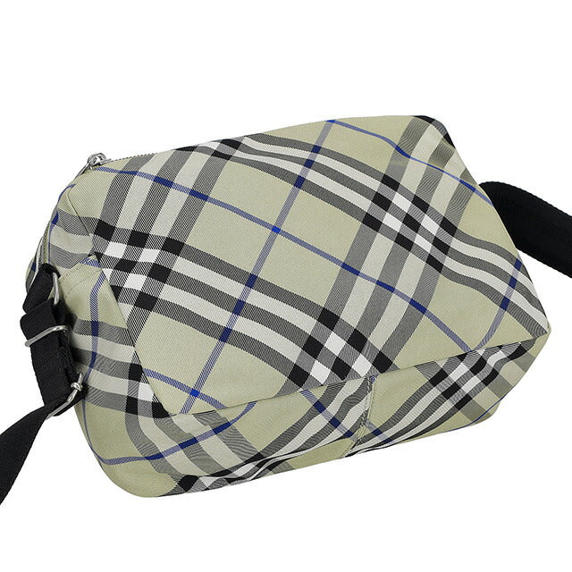 バ−バリ− ショルダーバッグ メンズ ブランド BURBERRY チェック 8091335 ライトベージュ 8091335