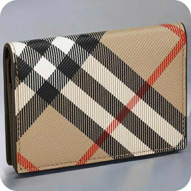 バ−バリ− カードケース メンズ ブランド BURBERRY チェック 8091911 ベージュ 8091911