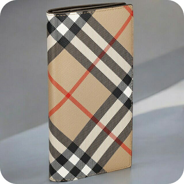バ−バリ− 長財布 メンズ ブランド BURBERRY チェック 8091921 ベージュ 8091921