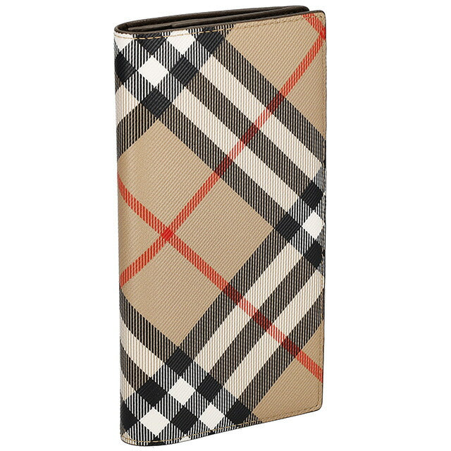 バ−バリ− 長財布 メンズ ブランド BURBERRY チェック 8091921 ベージュ 8091921