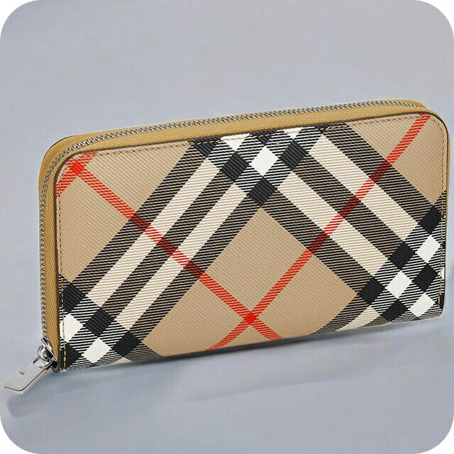 バ−バリ− 長財布 メンズ ブランド BURBERRY チェック 8091923 ベージュ 8091923