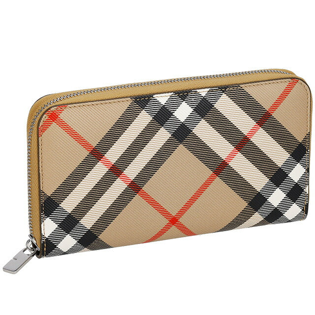 バ−バリ− 長財布 メンズ ブランド BURBERRY チェック 8091923 ベージュ 8091923