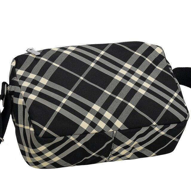 バ−バリ− ショルダーバッグ メンズ ブランド BURBERRY チェック 8092017 ブラック 8092017