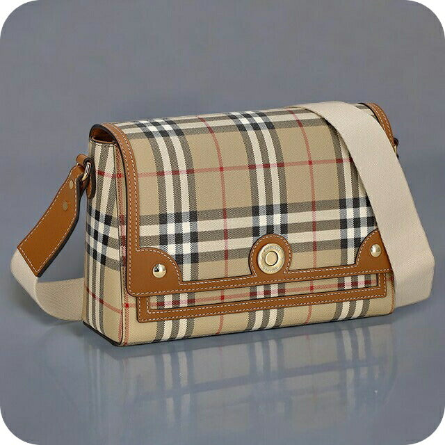 バ−バリ− ショルダーバッグ レディース ブランド BURBERRY チェック 8092067 ベージュ 8092067