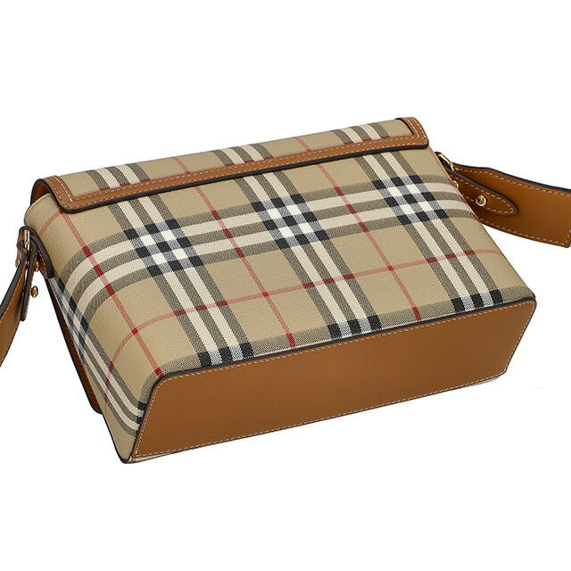 バ−バリ− ショルダーバッグ レディース ブランド BURBERRY チェック 8092067 ベージュ 8092067