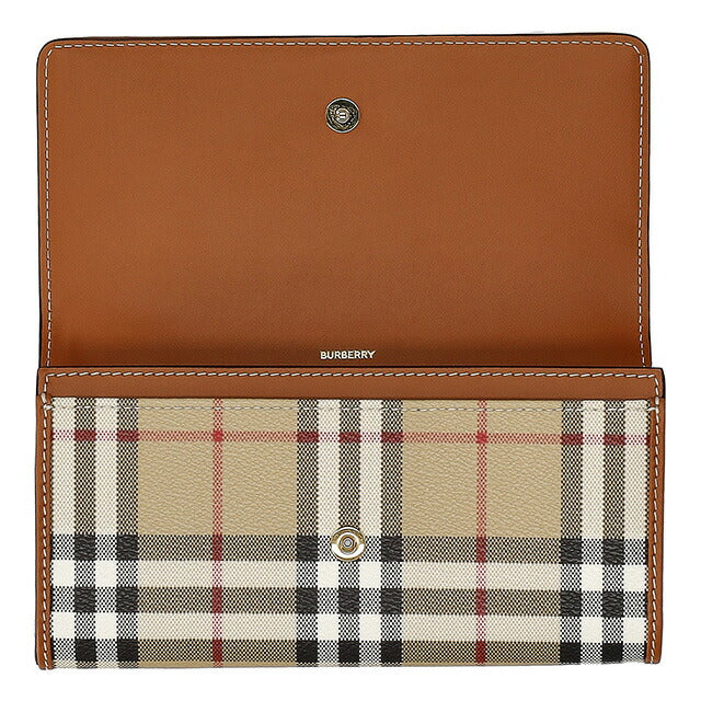 バ−バリ− 長財布 レディース ブランド BURBERRY チェック 8094421 ベージュ 8094421