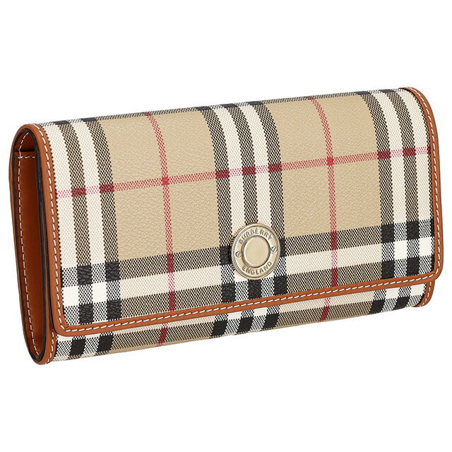 バ−バリ− 長財布 レディース ブランド BURBERRY チェック 8094421 ベージュ 8094421
