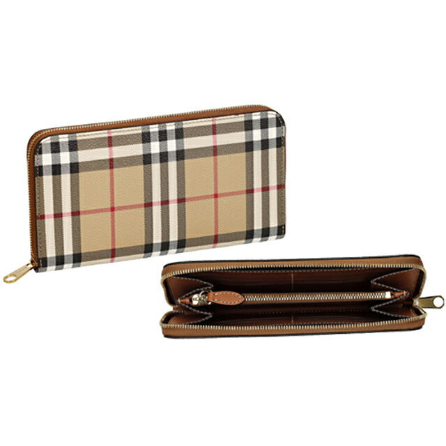 バ−バリ− 長財布 メンズ ブランド BURBERRY チェック 8094438 ベージュ 8094438