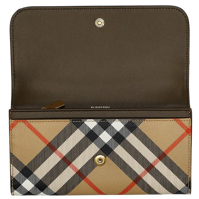 バ−バリ− 長財布 メンズ ブランド BURBERRY チェック 8095272 ベージュ 8095272