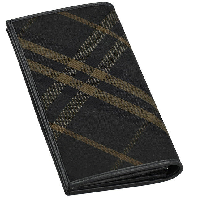 バ−バリ− 長財布 メンズ ブランド BURBERRY チェック 8098457 ブラック 8098457