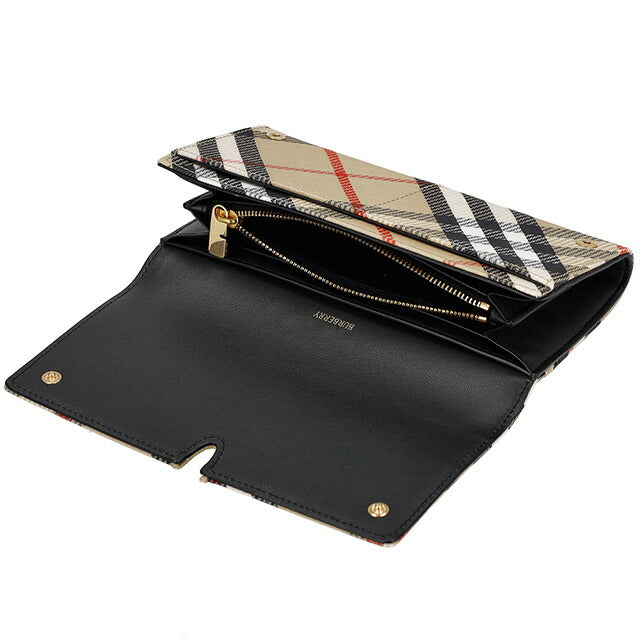 バ−バリ− 長財布 メンズ ブランド BURBERRY チェック 8099215 ベージュ 8099215