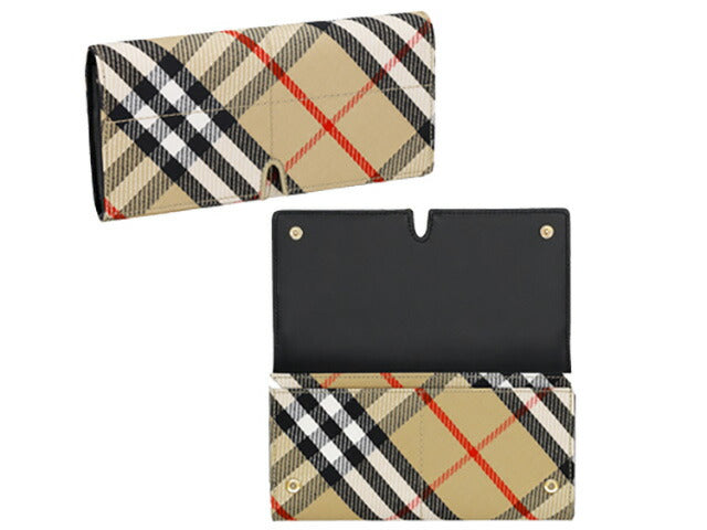 バ−バリ− 長財布 メンズ ブランド BURBERRY チェック 8099215 ベージュ 8099215
