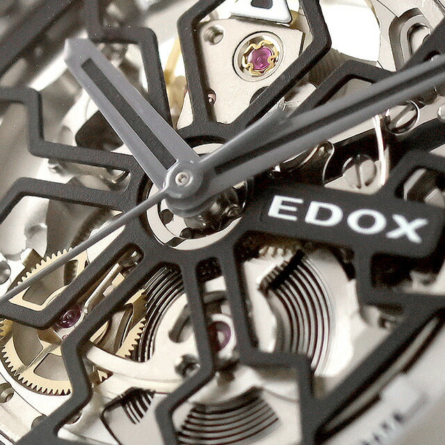 エドックス デルフィン オリジナル メカノ オートマティック 自動巻き 腕時計 ブランド メンズ オープンハート EDOX 85303-357GNM-NGN 85303-357GNM-NGN