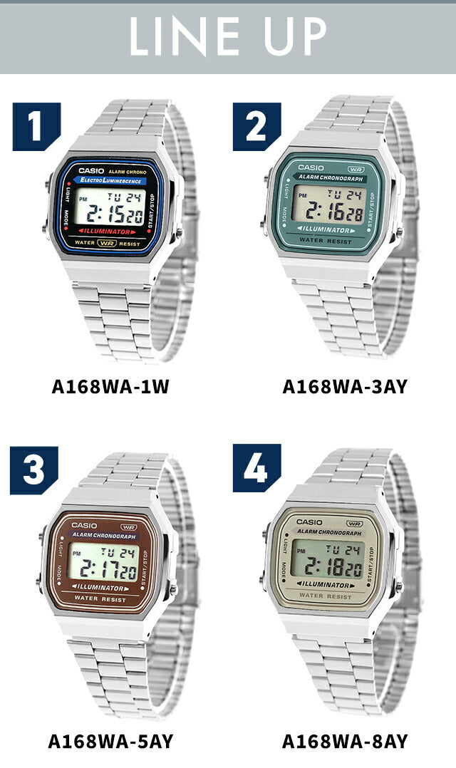 カシオ CASIO A168W チプカシ メンズ 腕時計 ブランド カシオ casio デジタル ブラック 黒 選べるモデル A168W