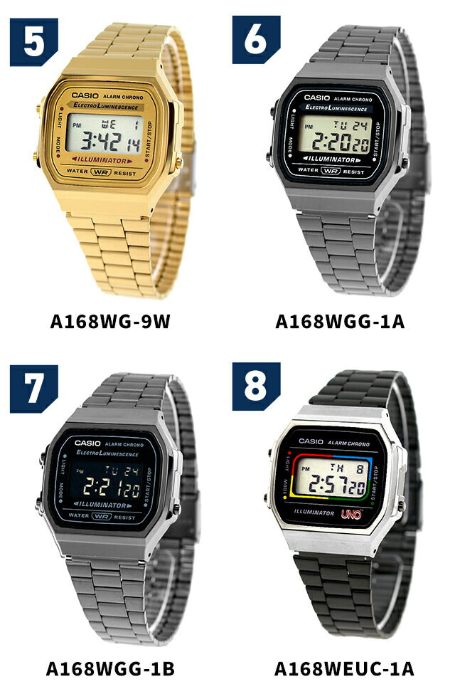 カシオ CASIO A168W チプカシ メンズ 腕時計 ブランド カシオ casio デジタル ブラック 黒 選べるモデル A168W