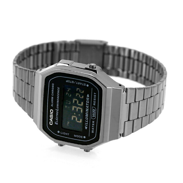 カシオ CASIO A168WGG-1B ビンテージ チプカシ メンズ 腕時計 ブランド カシオ casio デジタル ブラック ガンメタ 黒 A168WGG-1BDF
