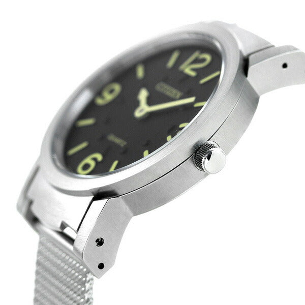 シチズン 視覚障害者対応 時計 凸文字盤 メンズ レディース 腕時計 ブランド AC2200-55E CITIZEN ブラック AC2200-55E