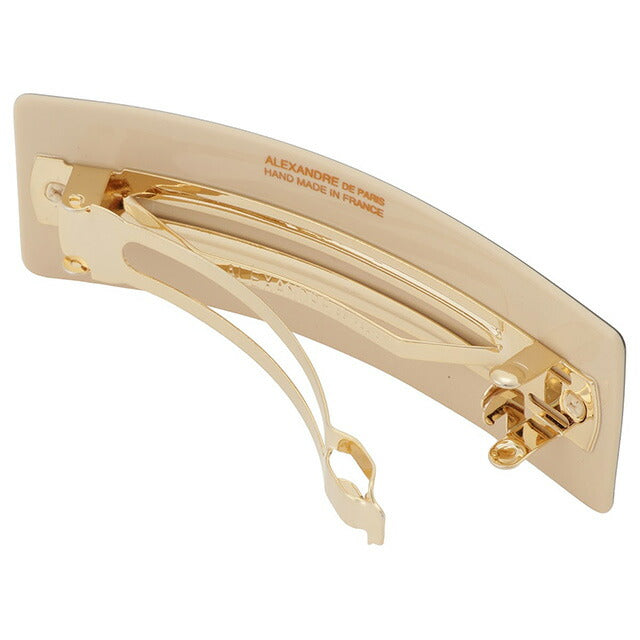 アレクサンドル ドゥ パリ ALEXANDRE DE PARIS AA8-16728-03 S スクエア バレッタ ベージュ 髪留め レディース ヘアアクセサリー AHAL00002L