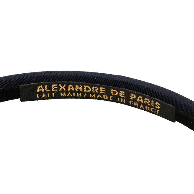 アレクサンドル ドゥ パリ ALEXANDRE DE PARIS THB 20147 06 M 1850 5 サテン カチューシャ ネイビー ヘアアクセサリー AHAL00031L