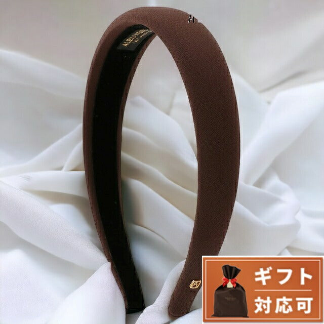 アレクサンドル ドゥ パリ ALEXANDRE DE PARIS THB 20149 25 H 1850 3 サテン カチューシャ ブラウン ヘアアクセサリー AHAL00033L