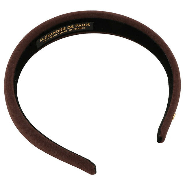 アレクサンドル ドゥ パリ ALEXANDRE DE PARIS THB 20149 25 H 1850 3 サテン カチューシャ ブラウン ヘアアクセサリー AHAL00033L