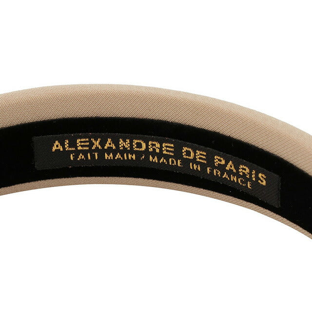 アレクサンドル ドゥ パリ ALEXANDRE DE PARIS THB-20149-25 S-1850-17 サテン カチューシャ ベージュ ヘアバンド 髪留め レディース ヘアアクセサリー AHAL00034L