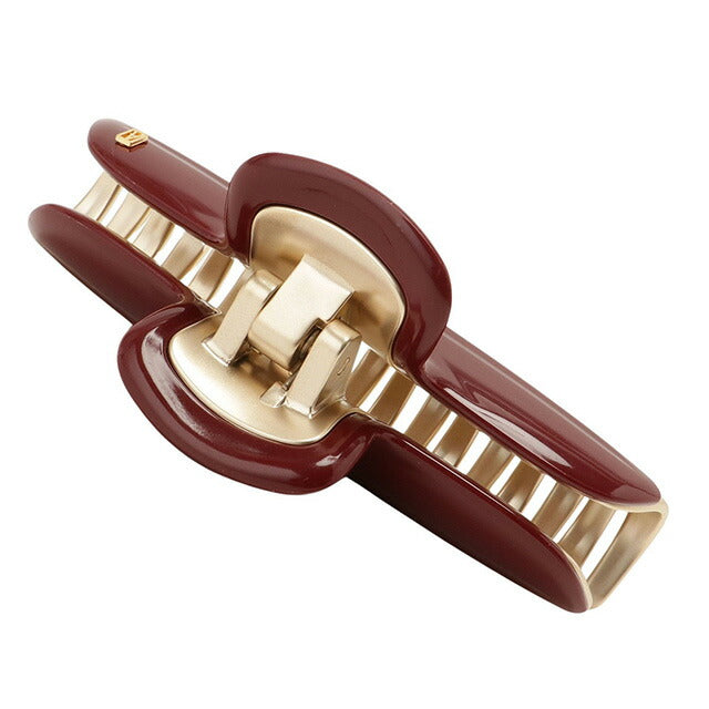 アレクサンドル ドゥ パリ ALEXANDRE DE PARIS ICCL 12832 02 B2 ヴァンドーム Lクリップ ヘアクリップ ボルドー 髪留め AHAL00045L
