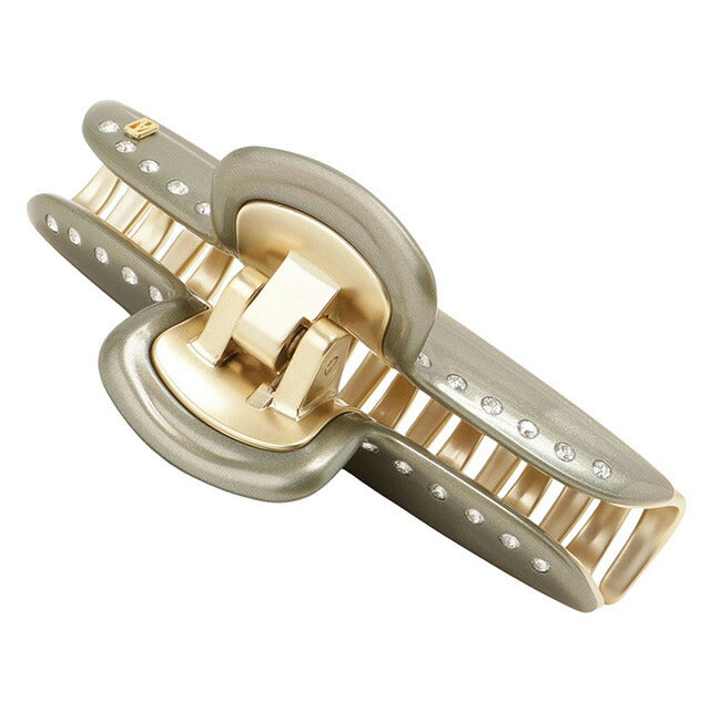 アレクサンドル ドゥ パリ ALEXANDRE DE PARIS ICCL 12832 03 G5 ヴァンドーム Lクリップ クリスタル ヘアクリップ グレー AHAL00048L