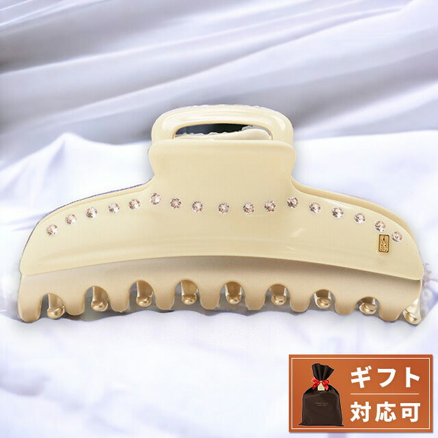アレクサンドル ドゥ パリ ALEXANDRE DE PARIS ICCL 12832 03 I1 ヴァンドーム Lクリップ クリスタル ヘアクリップ アイボリー AHAL00049L