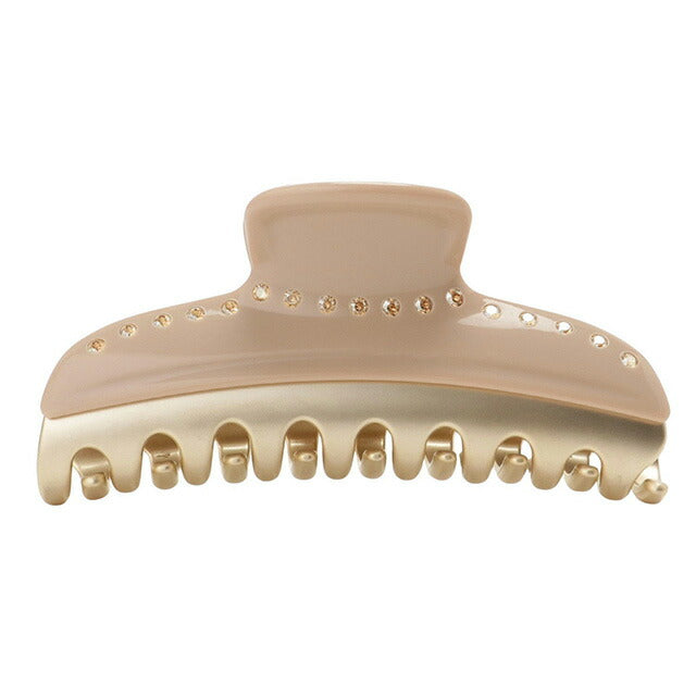 アレクサンドル ドゥ パリ ALEXANDRE DE PARIS ICCL 12832 03 S5 ヴァンドーム Lクリップ クリスタル ヘアクリップ ベージュ AHAL00051L