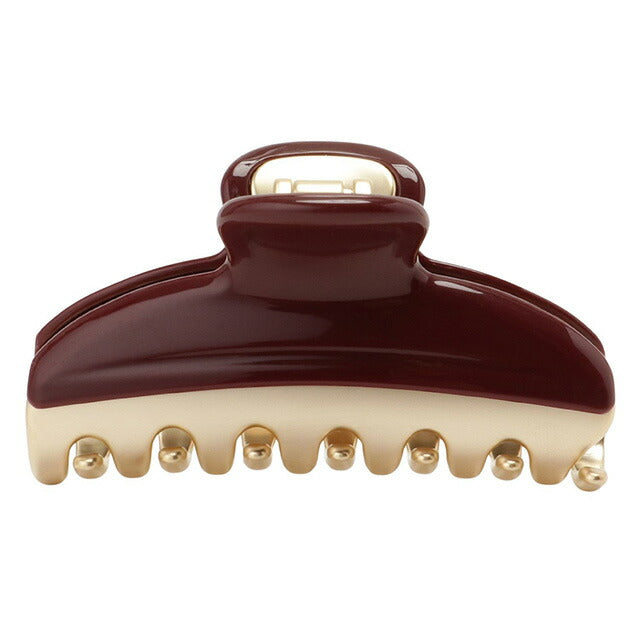 アレクサンドル ドゥ パリ ALEXANDRE DE PARIS ICCM 15571 02 B2 ヴァンドーム Mクリップ ヘアクリップ ボルドー 髪留め AHAL00052L