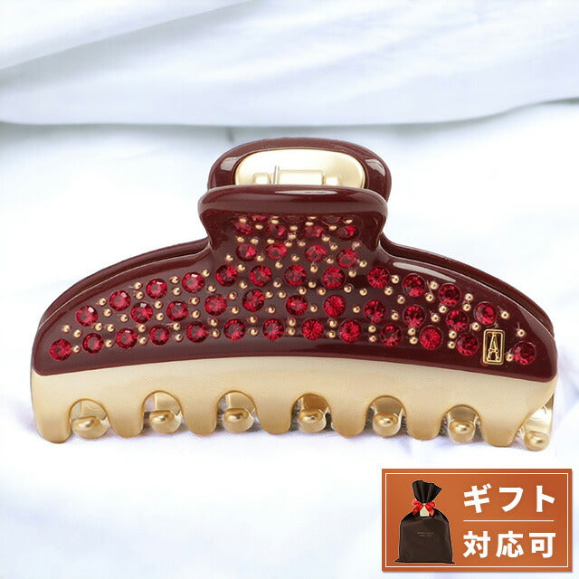 アレクサンドル ドゥ パリ ALEXANDRE DE PARIS ICCM 15571 04 B2 ヴァンドーム Mクリップ クリスタル ヘアクリップ ボルドー AHAL00055L