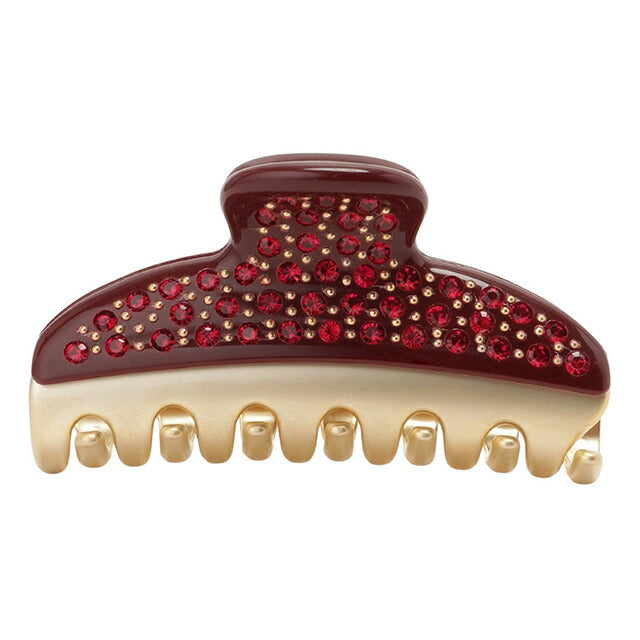 アレクサンドル ドゥ パリ ALEXANDRE DE PARIS ICCM 15571 04 B2 ヴァンドーム Mクリップ クリスタル ヘアクリップ ボルドー AHAL00055L