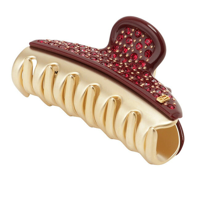 アレクサンドル ドゥ パリ ALEXANDRE DE PARIS ICCM 15571 04 B2 ヴァンドーム Mクリップ クリスタル ヘアクリップ ボルドー AHAL00055L