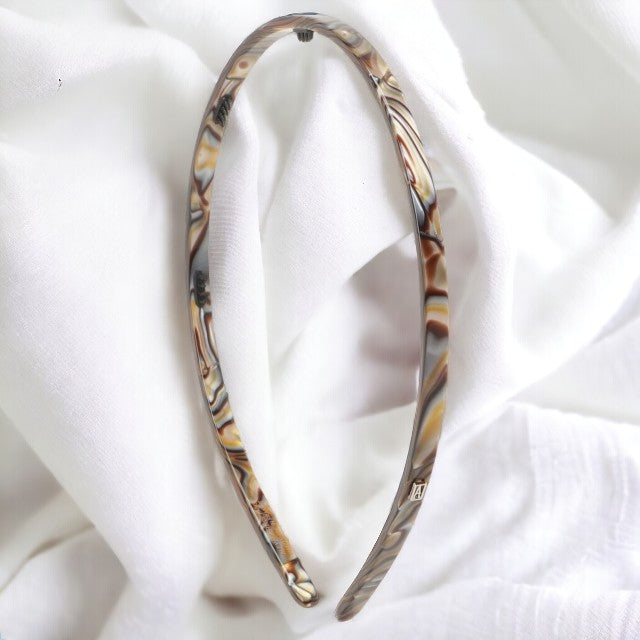 アレクサンドル ドゥ パリ ALEXANDRE DE PARIS AHB 1539 O ONYX カチューシャ オパール ヘアバンド レディース ヘアアクセサリー AHAL00061L