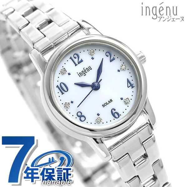 セイコー アルバ アンジェーヌ 腕時計 レディース ソーラー AHJD405 SEIKO ALBA ingenu ホワイト AHJD405