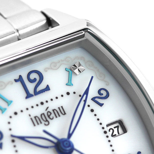 セイコー レディース 腕時計 トノー ソーラー AHJD414 SEIKO ALBA アルバ アンジェーヌ ホワイト 記念品 プレゼント ギフト AHJD414