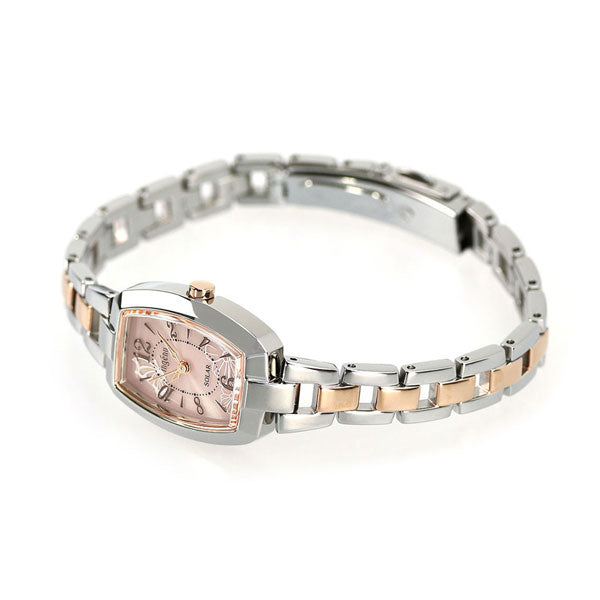 セイコー アルバ アンジェーヌ トノー ソーラー 蝶 花 レディース 腕時計 ブランド AHJD423 SEIKO ピンク AHJD423