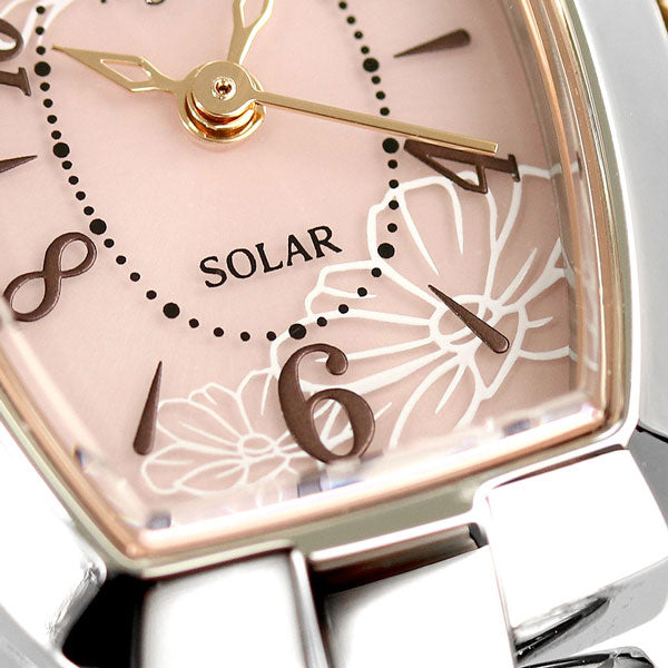 セイコー アルバ アンジェーヌ トノー ソーラー 蝶 花 レディース 腕時計 ブランド AHJD423 SEIKO ピンク AHJD423