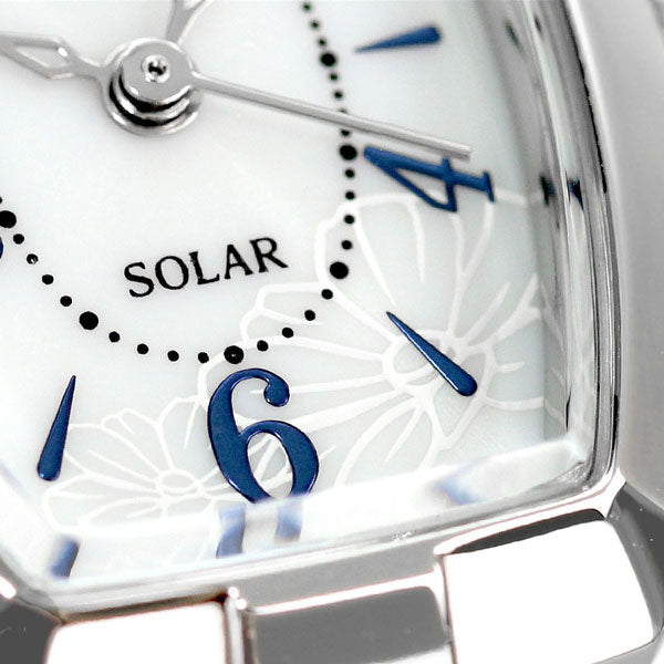 セイコー アルバ アンジェーヌ トノー ソーラー 蝶 花 レディース 腕時計 ブランド AHJD424 SEIKO ホワイト AHJD424