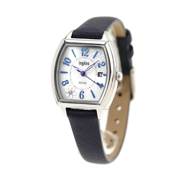 セイコー アルバ アンジェーヌ ソーラー 腕時計 ブランド レディース ダイヤモンド SEIKO AHJD438 アナログ シルバー ネイビー AHJD438