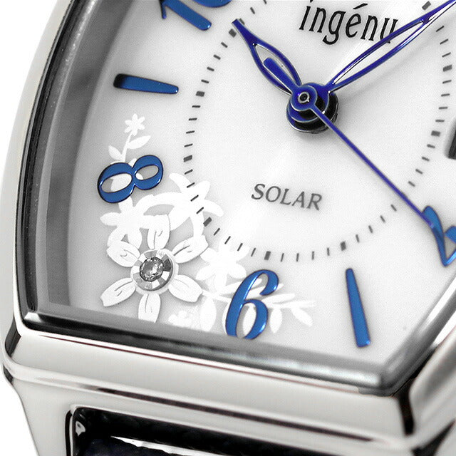 セイコー アルバ アンジェーヌ ソーラー 腕時計 ブランド レディース ダイヤモンド SEIKO AHJD438 アナログ シルバー ネイビー AHJD438