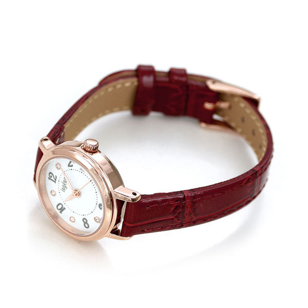 セイコー レディース 腕時計 ブランド カレンダー AHJK446 SEIKO アルバ アンジェーヌ ホワイト ワインレッド 赤 AHJK446