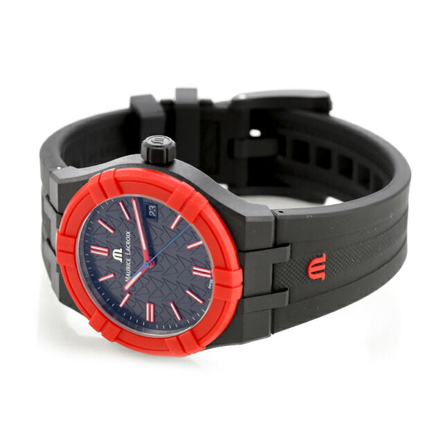 モーリスラクロア アイコンタイド マヒンドラレーシング 40mm クォーツ 電池式 腕時計 ブランド メンズ 替えベルト MAURICE LACROIX AI2008-04000-400-J AI2008-04000-400-J